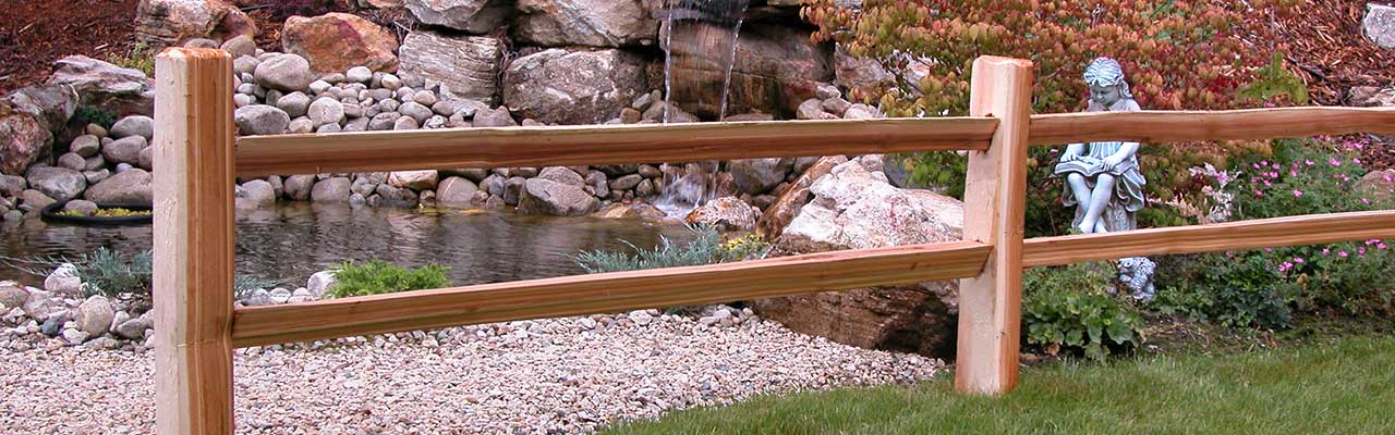 Two Rail Split Cedar Fencing